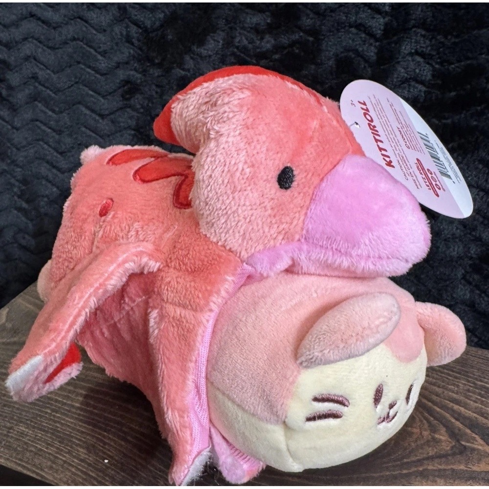 Anirollz Kittiroll Pink Bat Costume Plush Round1 Exclusive NWT Halloween Cat NEW